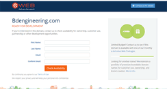 Desktop Screenshot of bdengineering.com