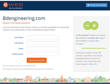 Tablet Screenshot of bdengineering.com